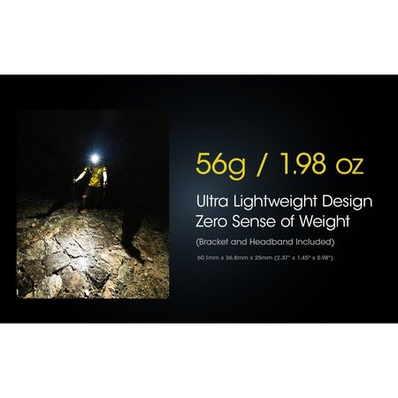 Nitecore NU25 400 Lumens Ultralight Rechargeable Headlamp 6952506407439